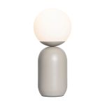 Nordlux Tischlampe Notti Metall Grau | Geeignet für 1x E14