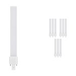 Multipack 10x Ledvance Dulux S LED 6W - 830 Warmweiß | 2-Pins - Ersatz Für 11W