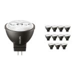 Multipack 12x Philips Master LED Spot GU4 MR11 3.5W 200lm 24D - 827 Extra Warmweiß | Ersatz für 20W