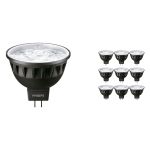 Multipack 10x Philips Master LED Spot GU5.3 MR16 6.7W 430lm 10D - 930 Warmweiß | Höchste Farbwiedergabe - Dimmbar - Ersatz für 35W