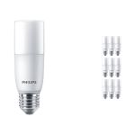 Multipack 10x Philips Corepro LED E27 Tubular Stick Matt 9.5W 1050lm - 840 Kaltweiß | Ersatz für 75W