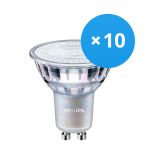 Multipack 10x Philips MASTER Value LED Spot GU10 PAR16 3.7W 285lm 60D - 940 Kaltweiß | Höchste Farbwiedergabe - Dimmbar - Ersatz für 35W