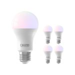 Multipack 5x Calex Smart Tuya Wifi E27 Birne 8.5W 806lm - 822-840 Abstimmbares Weiß | RGBW - Dimmbar - Ersatz für 60W