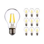 Multipack 10x Noxion Lucent LED E27 Birne Fadenlampe Klar 7W 806lm - 822-827 Dim To Warm | Dimmbar - Ersatz für 60W