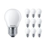 Multipack 10x Philips Corepro LED Lustre E27 Kugel Matt 2.2W 250lm - 827 Extra Warmweiß | Ersatz für 25W