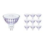 Multipack 10x Philips Master LED Spot GU5.3 MR16 5.8W 345lm 36D - 922-927 Dim To Warm | Höchste Farbwiedergabe - Dimmbar - Ersatz Für 35W