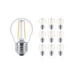 Multipack 10x Philips Corepro LED Glühbirne E27 Birne Klar 7W 806lm - 827 Extra Warmweiß | Ersatz für 60W