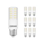 Multipack 10x Osram Special T Slim LED E27 Klar 7.3W 806lm - 827 Extra Warmweiß | Dimmbar - Ersatz für 60W 