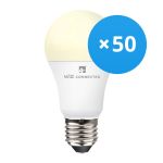 Multipack 50x WiZ Smart LED E27 Birne Matt 9W 806lm - 827 Extra Warmweiß | Dimmbar - Ersatz Für 60W
