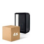 Multipack 4x D'Lite Wandleuchte Arlo Schwarz | IP44 - Geeignet für 1x E27