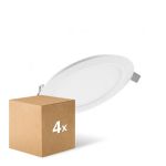 Multipack 4x Ledvance LED Downlight Slim Rund DN155 12W 1020lm 120D - 830 Warmweiß | 169mm 