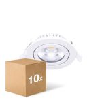 Multipack 10x Noxion LED Schwenkbar Slim Spot Weiß Rund 6W 520lm 60D - 927 Extra Warmweiß | 85mm - IP54 - Dimmbar - Höchste Farbwiedergabe