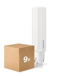 Multipack 9x Philips CorePro PL-C LED 6.9W 770lm - 840 Kaltweiß | 2-Pins - Ersatz Für 18W