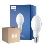 Multipack 6x Philips TrueForce Core LED E40 HPL/SON Matt 36W 6000lm 300D - 840 Kaltweiß | Ersatz für 125W