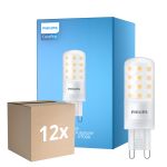 Multipack 12x Philips CorePro LED Capsule G9 Matt 4W 480lm - 827 Extra Warmweiß | Dimmbar - Ersatz Für 40W