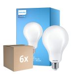 Multipack 6x Philips Corepro LED Glühbirne E27 Birne Matt 23W 3452lm - 840 Kaltweiß | Ersatz für 200W