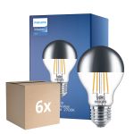 Multipack 6x Philips MASTER Value LED Glühbirne E27 Birne Spiegel 7.2W 650lm – 827 Extra Warmweiß | Höchste Farbwiedergabe - Dimmbar - Ersatz für 60W