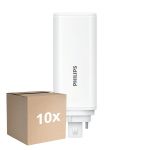 Multipack 10x Philips CorePro PL-T LED Glühbirne HF 9W - 840 Kaltweiß | 4-Pins - Ersatz Für 26W