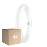 Multipack 4x Osram LED Röhre T9 Rund (EM/Mains) 11W 1320lm - 840 Kaltweiß | Ersatz Für 22W