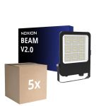 Multipack 5x Noxion Led-Scheinwerfer Beam V2.0 40-100W 5300-14000lm 90D - 830-840-865 CCT | IP66 - Asymmetrisch Type II