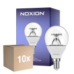 Multipack 10x Noxion LED E14 Kugel 5W 470lm - 922 - 927 Dim to Warm| Höchste Farbwiedergabe - Dimmbar - Ersatz Für 40W