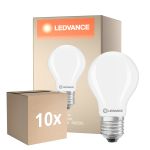 Multipack 10x Ledvance Classic LED E27 Birne Matt 5.9W 806lm - 840 Kaltweiß| Ersatz Für 60W