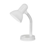 Eglo Tischlampe Basic Stahl Weiß | IP20 - Geeignet für 1x E27 