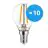 Multipack 10x Noxion Lucent LED E14 Kugel Fadenlampe Klar 4.5W 470lm - 827 Extra Warmweiß | Ersatz für 40W