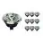 Multipack 10x Noxion Lucent LED-Spot GU10 AR111 12W 600lm 40D - 927 Extra Warmweiß | Höchste Farbwiedergabe - Dimmbar - Ersatz für 50W