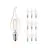 Multipack 10x Philips Corepro LED Kerze E14 Gebogene Spitze Fadenlampe Klar 2W 250lm - 827 Extra Warmweiß | Ersatz für 25W