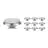 Multipack 10x Noxion LED-Spot G53 AR111 7.4W 450lm 40D - 927 Extra Warmweiß | Höchste Farbwiedergabe - Dimmbar - Ersatz für 50W