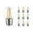Multipack 10x Noxion Lucent Lustre LED E27 Kugel Fadenlampe Klar 2.5W 250lm - 827 Extra Warmweiß - Ersatz für 25W