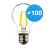 Multipack 100x Noxion Lucent LED E27 Birne Fadenlampe Klar 4.5W 470lm - 840 Kaltweiß | Ersatz für 40W