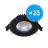 Multipack 25x Noxion LED Schwenkbar Slim Spot Schwarz Rund 6W 550lm 60D - 927 Extra Warmweiß | 85mm - IP54 - Dimmbar - Höchste Farbwiedergabe
