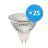 Multipack 25x Noxion LED-Spot GU5.3 MR16 4.4W 345lm 12V 36D - 827 Extra Warmweiß | Dimmbar - Ersatz für 35W