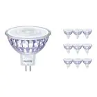 Multipack 10x Philips Corepro LED Spot GU5.3 MR16 7W 621lm 36D - 830 Warmweiß | Ersatz für 50W