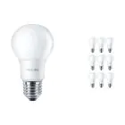 Multipack 10x Philips Corepro LED Glühbirne E27 Birne Matt 8W 806lm - 840 Kaltweiß | Ersatz für 60W