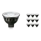 Multipack 10x Philips Master LED Spot GU5.3 MR16 6.7W 410lm 10D - 927 Extra Warmweiß | Höchste Farbwiedergabe - Dimmbar - Ersatz für 35W