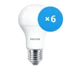 Multipack 6x Philips MASTER Value LED Glühbirne E27 Birne Matt 7.8W 1055lm - 927 Extra Warmweiß | Höchste Farbwiedergabe - Dimmbar - Ersatz für 75W