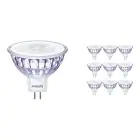 Multipack 10x Philips Master Value LED Spot GU5.3 MR16 7.5W 660lm 36D - 940 Kaltweiß | Höchste Farbwiedergabe - Dimmbar - Ersatz für 50W