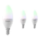 Multipack 3x Calex Smart Tuya Wifi E14 Kerze 5W 470lm - 822-840 Abstimmbares Weiß | RGBW - Dimmbar - Ersatz für 40W