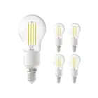 Multipack 5x Calex Smart Tuya Wifi E14 Kugel 4.5W 450lm - 818-830 Abstimmbares Weiß | Dimmbar - Ersatz für 40W 