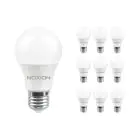 Multipack 10x Noxion Lucent Classic LED E27 Birne Matt 4.9W 480lm - 827 Extra Warmweiß | Ersatz für 40W