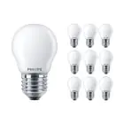 Multipack 10x Philips Corepro LED Lustre E27 Kugel Matt 2.2W 250lm - 827 Extra Warmweiß | Ersatz für 25W