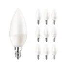 Multipack 10x Philips Corepro LED Kerze E14 Matt 7W 806lm – 827 Extra Warmweiß – Ersatz für 60W