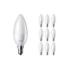 Multipack 10x Philips Corepro LED Kerze E14 Matt 2.8W 250lm - 827 Extra Warmweiß | Ersatz für 25W
