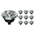 Multipack 10x Noxion Lucent LED-Spot GU10 AR111 15W 850lm 40D - 930 Warmweiß | Höchste Farbwiedergabe - Dimmbar -  Ersatz Für 75W
