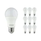 Multipack 10x Noxion Lucent Classic LED E27 Birne Matt 9.5W 1055lm - 827 Extra Warmweiß | Ersatz für 75W