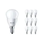 Multipack 10x Philips Corepro LED Lustre E14 Kugel Matt 5W 470lm - 827 Extra Warmweiß | Ersatz für 40W