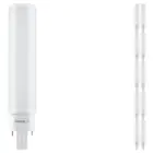 Multipack 10x Ledvance Dulux-D LED 7W - 830 Warmweiß | 4-Pins - Ersatz Für 18W